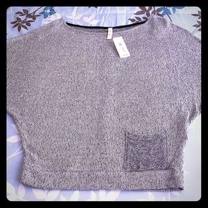 Mind Code Gray Short Sleeve Poncho - BNWT - Sz M